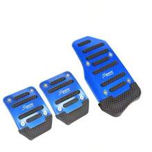1Set Red Alloy Auto Pedal Covers With Anti-Slip Rubber. Wear-Resistant, Improves Driving Safety. Universal For Most Automatic Cars, SUVs And ATVs. - Multicolor - View 13