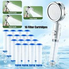 3-Mode Filter Boost Handheld Shower Set|One-Click Stop + 16 Replacement Cartridges|Home Water Purifying Beauty Shower Head|High Flow Bath Sprayer (For Shower Use Only) - Filtered Version - View 15