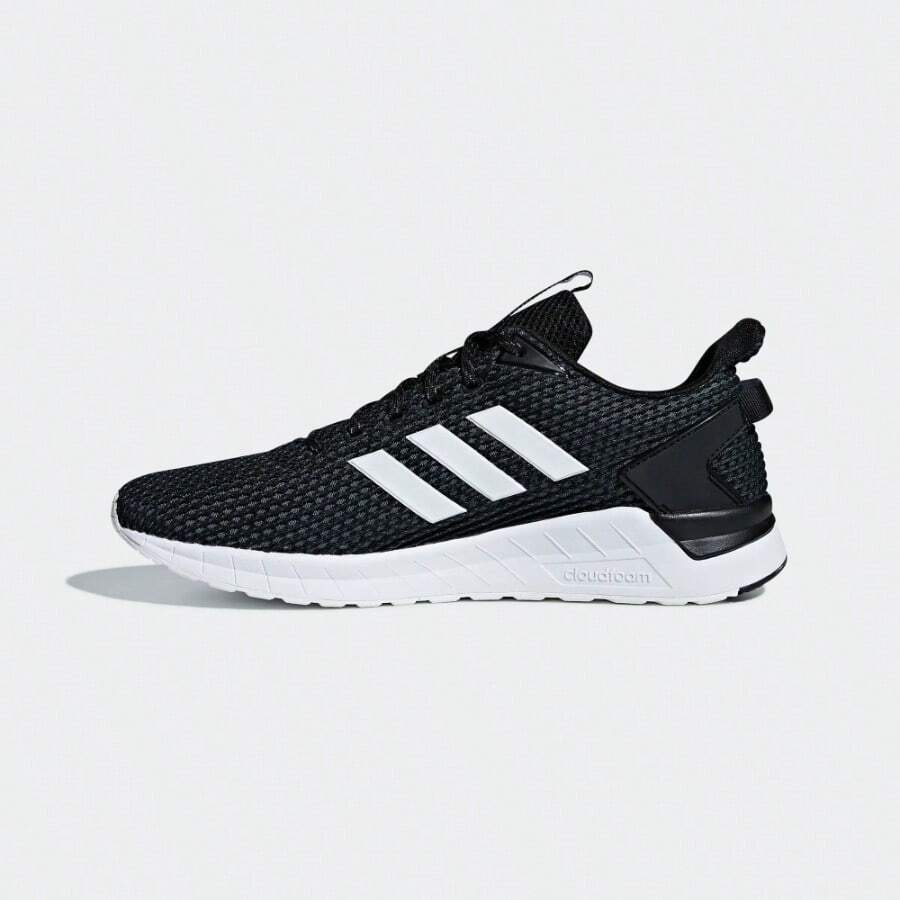 Adidas QUESTAR RIDE Challenge Mileage Breathable Mesh Running Shoes, Comfortable Training Running Shoes With Cloudfoam Lightweight Stride And Mesh Upper, Cloudfoam Midsole - Navy Blue - View 1