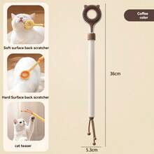 1pc/2pcs/3pcs 2-In-1 Retractable Cat Brush, Double-Sided Massage Cat Toy, Perfect For Grooming Kittens And Relieving Itchiness. Suitable For Cats And Dogs, Also Can Be Used For Human Scratching, Great Choice For Pets, Ideal As Pet Gift And Holiday Gift. - View 14