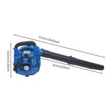 YUNRUX 2-Stroke Leaf Blower, Powerful Handheld Snow Blower, Leaf Blower For Lawn Care, Snow Removal In The Garden - 藍色 - 查看 2
