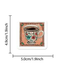 50pcs/Pack Retro Aesthetic Arabic Culture Stickers, Decorative Decals For Luggage Notebook Laptop Guitar Phone Stationery Sticker - Multicolor - View 4