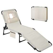 Kselythan Beach Chairs - Beige - View 1