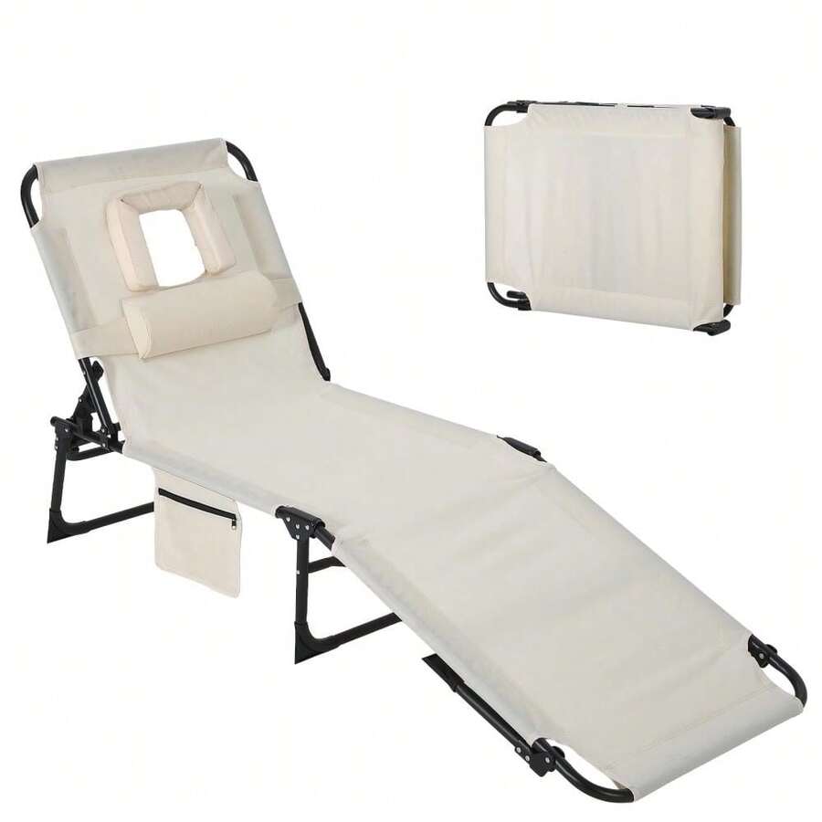 Kselythan Beach Chairs - Beige - View 1