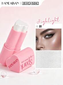 HANDAIYAN Heart-Shaped Blush & Highlighter Stick, Long-Lasting Color, No Smudging; Natural Contouring Blusnter Must-Haves - 01 - View 9