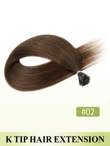 K Tip V Tip Human Hair Extensions, 25g Straight Real Human Hair 16-22 Inch, Remy Hot Fusion Hair Extensions For Salon & Daily Hairstyle Women For Halloween Costumes & Christmas - Multicolor - View 37