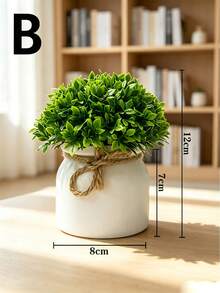 Artificial Potted Plants, Mini Artificial Greenery Planter, Artificial Turf Potted Plants Home Decor Accessories, Small Artificial Plants Home Decor, Wedding Decoration Artificial Flowers, Fake Flowers, Suitable For Gifts, Back To School Season Essentials - Multicolor - View 9