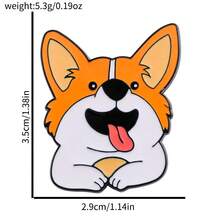 1/13 Pcs Dog Series Brooch Creativity Cute Animals Enamel Pin Metal Badge Jewelry Clothing Backpack Accessories Gift - Multicolor - View 3