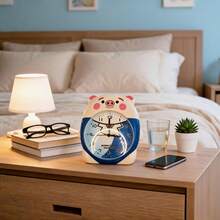 Unisex Practical Style For Bedroom And Office Desk Clock - Blue - View 5