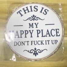 1件 S/M 復古金屬牆面裝飾牌「This Is My Happy Place」農舍風牆飾,適用居家、花園、農場、酒吧、咖啡廳,秋季感恩節、聖誕節、喬遷禮物 - 多款式 - 查看 14