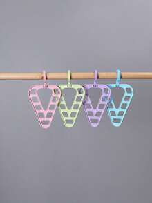 1/2/4pcs 9-Hole 360° Rotating Triangle Hanger, Instantly Triple Your Closet Space, Non-Slip Multi-Layer Clothing Storage Rack, Fits All Standard Hangers, Suitable For Shirts, Pants, Dresses, Perfect For Dorms, Back To School Season, Home Apartments - Multicolor - View 5
