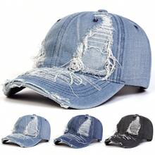 1件女款哥德風 LA字母刺繡水洗牛仔棒球帽，街頭時尚帽，戶外防曬休閒帽，適合春夏/秋季旅行、海灘度假 - 多色 - 查看 12