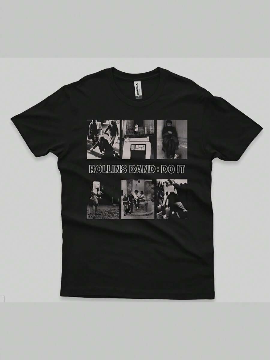 Men T-Shirts - 黑色 - 查看 1