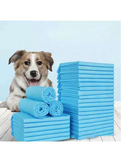 Disposable Pet High Absorbency Waterproof Pee Pads, Suitable For Dogs, Cats, Rabbits And Hamsters, Waterproof Super Absorbent, Odor Locking, Dog Potty Training, Pet Training Pads, Leak-Proof Design, Hygienic Pet Care, Durable Disposable Pads, Pet- Material, Small Animal Care