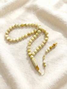 1串45顆樹脂齋月祈禱珠 Tasbih，光滑拋光伊斯蘭祈禱珠 Misbaha，手持式祈禱珠，適合日常崇拜、齋月、開齋節、冥想與紓壓，耐用輕量宗教配件 - 彩色 - 查看 10