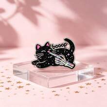 Pins de esmalte y broches con mano de esqueleto Boop negro para solapa, insignias para mochilas y bolsos, decoración cool, regalo para amigos - Multicolor - Ver 2