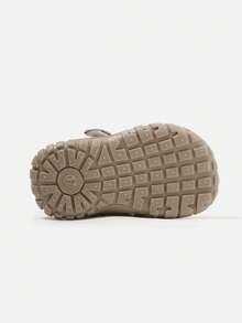 1 Pair Unisex Toddler Color Block Outdoor Hook&Loop Sneakers, Anti-Collision Anti-Slip Sole, Casual Walking Shoes(Size By Insole Cm) - Khaki - View 5