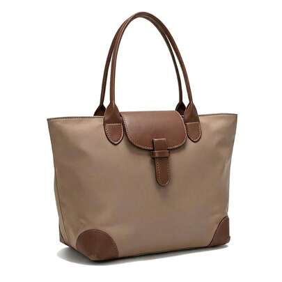 NEWHEY Waterproof Handheld Canvas Bag, Oxford Cloth Handbag, Foldable Large-Capacity Dumpling Bag, Unisex Shopping Handbag Shoulder Bag Large Bag
