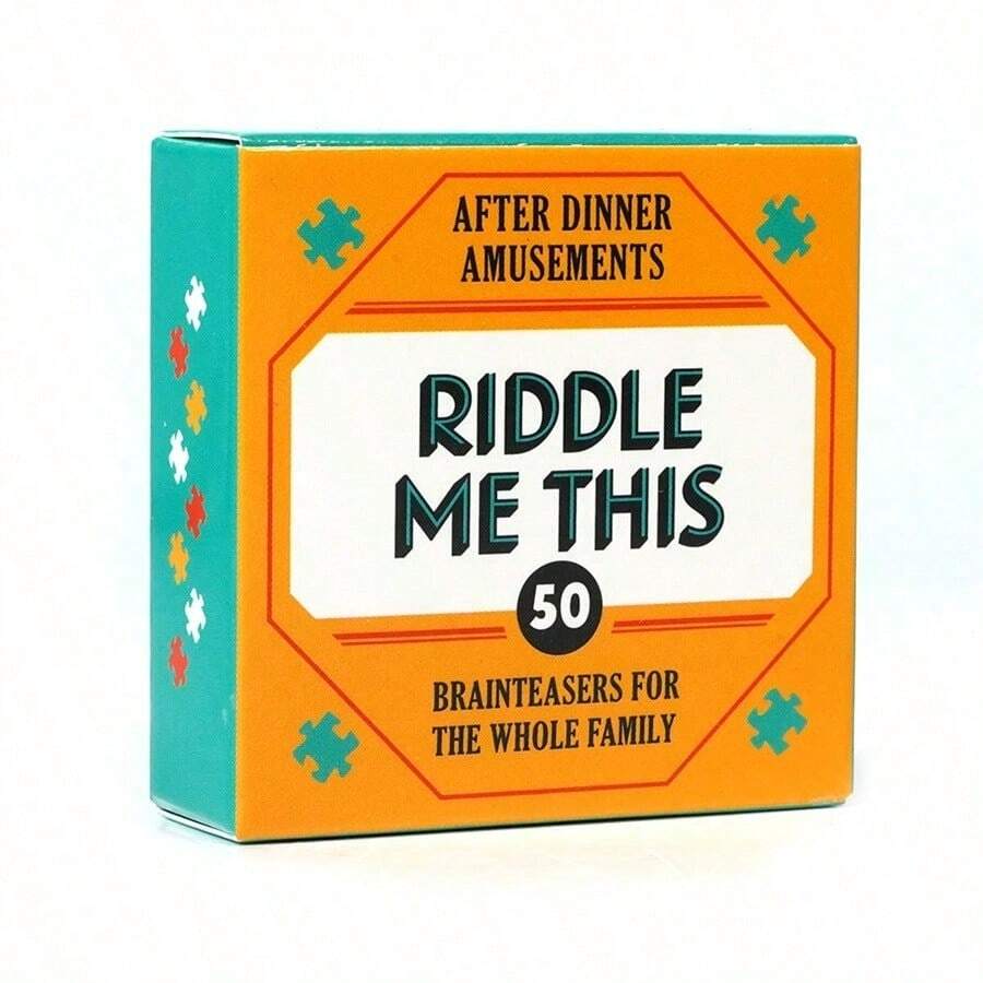 1pc Card Board Game Couple Party Game Riddle Me This - Yellow - View 1