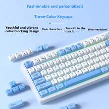 Keyboard Bluetooth Nirkabel Tri-mode AOC dengan Lampu Latar RGB Tercetak di Sisi (Berkabel), 95 Tombol, Kompatibel dengan GK220 - View 9