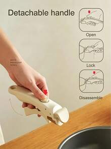 Ergonomic Detachable Pot Handle, Outdoor Tableware Detachable And Replaceable Handle, Universal Pot Handle Anti-Scald Clip, Kitchen Accessories, Handle, Non-Food Contact - Multicolor - View 5