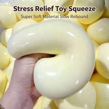 somoving Soft Squeeze Toy, Slow Rebound TPR Stress Ball, Soft Compressible Squeeze Toy, Creative Adult Stress Relief Toy, Soft Finger Squeeze Toy - Multicolor - View 8