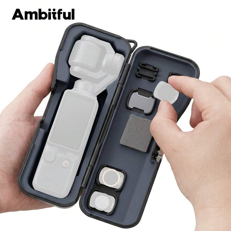 Ambitful DC03 Pro 擴充收納盒，適用於 Osmo Pocket 3 Pro 相機與配件的攜行盒