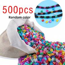 100pcs Multi-Color Hair Accessories Set, Suitable For Braids & Dreadlocks, Includes Beads, Hair Ties, Clips And Adjustable Metal Headbands - Multicolor - View 10