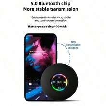 Bluetooth Shower Speaker, Portable Bluetooth Speaker, 360° High-Definition Surround Sound, Waterproof Wireless Speaker With Suction Cup, Colorful LED Lights, Built-In Microphone, Shower Radio, Suitable For Parties, Travel, Beach - View 12
