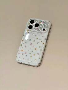 韓系 Ins 極簡皮革星星手機殼，適用 Apple 17 Pro Max 16 Pro 15 Pro 16 PM 14 Pro 17 Pro 14，附掛繩，矽膠創意全包覆 - 白色 - 查看 2