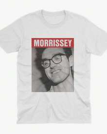 Morrissey Manchester 1982 Vintage Music Gift Tee Vestiti - 白色 - 查看 1