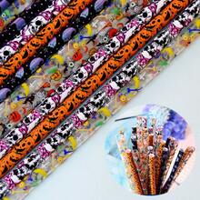 30pcs Halloween Straight Straws - Includes Pumpkin, Bat, Spider Web And Skull Patterns, Black And Orange Color Scheme, Suitable For Halloween Party Supplies And Birthday Decorations, Mixed Styles, Reusable Daily Straws - Multicolor - View 7
