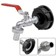 1 Set Durable IBC Tank Faucet Adapter S60*6 Coarse Thread To 1/2'' Connector Replacement Valve Garden Home Water Tap Accessory - A - View 10