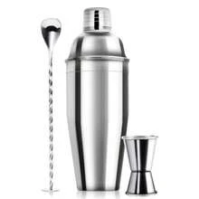 U Chef Kit de Coctelería, Shaker de 24 onzas, Mezclador de Bebidas Profesional, Jigger de Medición y Cuchara de Mezcla, Kit de Bartender, Herramientas de Coctelería y Mixología - Ver 2