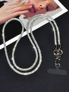 Silver Long Strap Crossbody