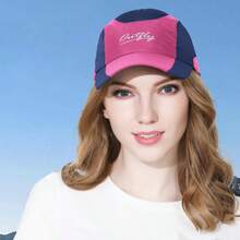 Outfly Colorblock Quick-Dry Sports Cap, Lightweight Breathable Fabric, Night Reflective Logo Design, Outdoor Sport Travel Fishing Golf - Multicolor - View 2