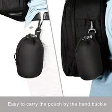 1/4 piezas Bolsa protectora multifuncional de neopreno para lentes, adecuada para almacenamiento de lentes de cámara DSLR, con acolchado grueso, proporciona protección pequeña, mediana y grande - Ver 8