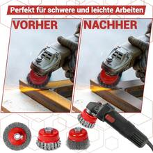 8Pcs M14 Threaded Wire Brush Set 3 Types Angle Grinder Attachment, Heavy Duty Wire Wheels For Rust Paint Welding Slag Removal Metal Cleaning Grinding Polishing - A - View 3