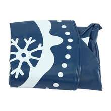 3 Pack 40 Inch Inflatable Snow Sled Discs, Cold Resistant PVC Snow Tube With Gripping Handles, Holds Up To 100kg For Adults & Kids Ski Resort And Backyard Winter Fun - Blue and White - View 11