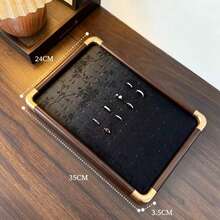 1pc Luxury Vintage Jewelry Tray, Multi-Compartment Design, Ring Earring Bracelet Beads Storage Tray, Stackable, Vanity Jewelry Display Organizer Box, Exquisite High-End Home Jewelry Organizer Tray - Multicolor - View 12