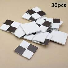 30Pcs 10 Styles Assorted Miniature Dollhouse Floor Boards, Realistic Square Mini Brick Tile Sheets, Decorative Flooring Accessories For Micro Landscape Scenery, Diorama Layout, Doll House Interior Decoration & DIY Architectural Model Craft Supplies - A - View 20