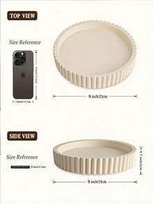 2/1 Round Tray Cosmetic Vanity Storage Tray, Bedroom/Room Decor, Bedroom Storage Tray, Living Room Storage Decor, Coffee Table Storage, Daily Storage Essential, Used For Daily Accessories And Decor Storage Tray, Home, Gift, Storage Essential - Multiple Styles - View 10