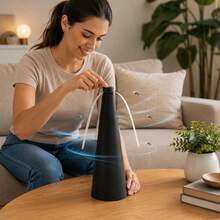 Ventilador Repelente de Insetos Défensee 25cm para Mesa Afasta Moscas Portátil sem Produtos Químicos - Repelente - Visão 3