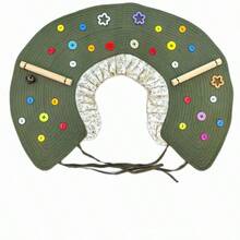 1件裝夏季鳥類肩披，鸚鵡防抓訓練互動披肩，玄鳳防咬易清潔保護鳥肩棲架（隨機鈕扣顏色） - 查看 12