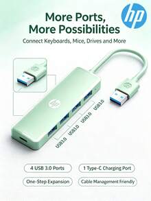 HP 5 合 1USB 拓展塢4 口 USB3.0 高速傳輸 + Type-C 供電介面筆記本辦公室儲存通用 - 彩色 - 查看 3