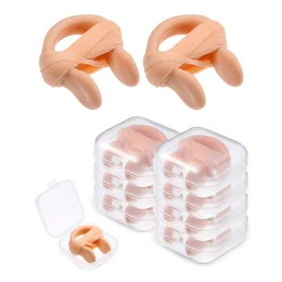 1 Set 1pc Silicone Nose Clip Nose Plug Protector With Elastic Cord, For Adult Swimming (Includes Storage Box), Nose Shaper, Nose Tape