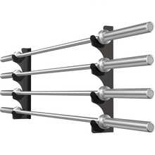 Vertical Wall-Mounted Barbell Rack Barbell Storage Rack Suitable For Barbell, Curl Bar Space-Saving Barbell Storage Rack, Weight Barbell Fixed Rack Suitable For Home Fitness Equipment - Black - View 8