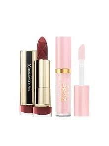 Max Factor [حزمة] أحمر شفاه إكسير اللون 080 فلفل حار 4 جرام + لمعان الشفاه 2000 سعرة حرارية 010 حلوى القطن 4.4 مل - 080 فلفل حار + 010 حلوى القطن - مشاهدة 1