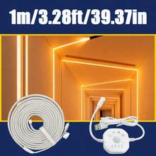 Acosh Neon 暖白色感應燈條定時器-120° 360°可旋轉小夜燈,USB供電,可彎曲燈條,適用於樓梯、臥室、派對、廚房、電視及其他場地,時尚燈條 - 暖白光 - 查看 13