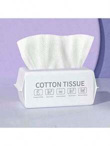Disposable Facial Towels, Pull-Out Soft Towels, Beauty Salon Cleaning Wet Wipes - White - View 1